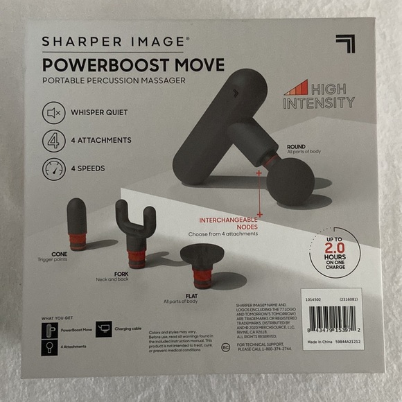 Sharper Image Powerboost Move Portable Percussion Massager - Picture 5 of 5